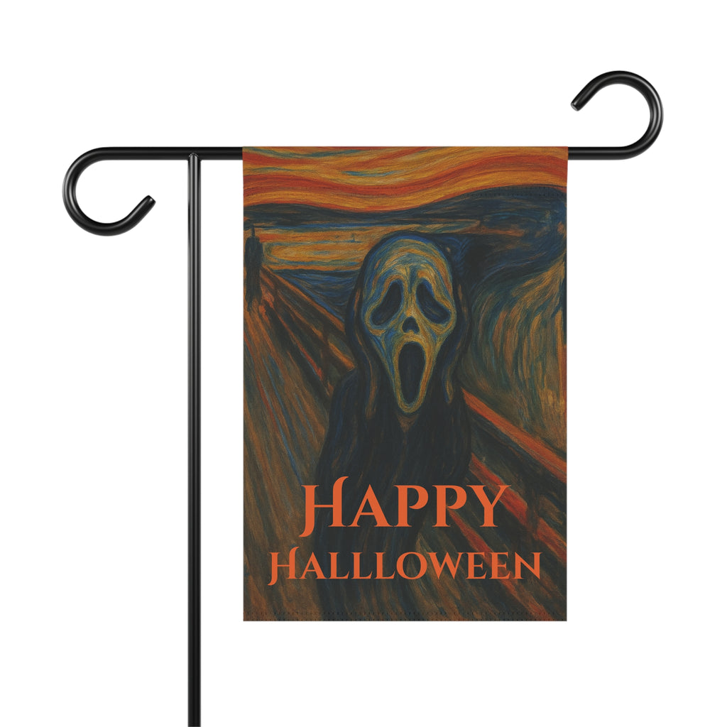 Halloween Garden Banner, Inspired by Edvard Munch