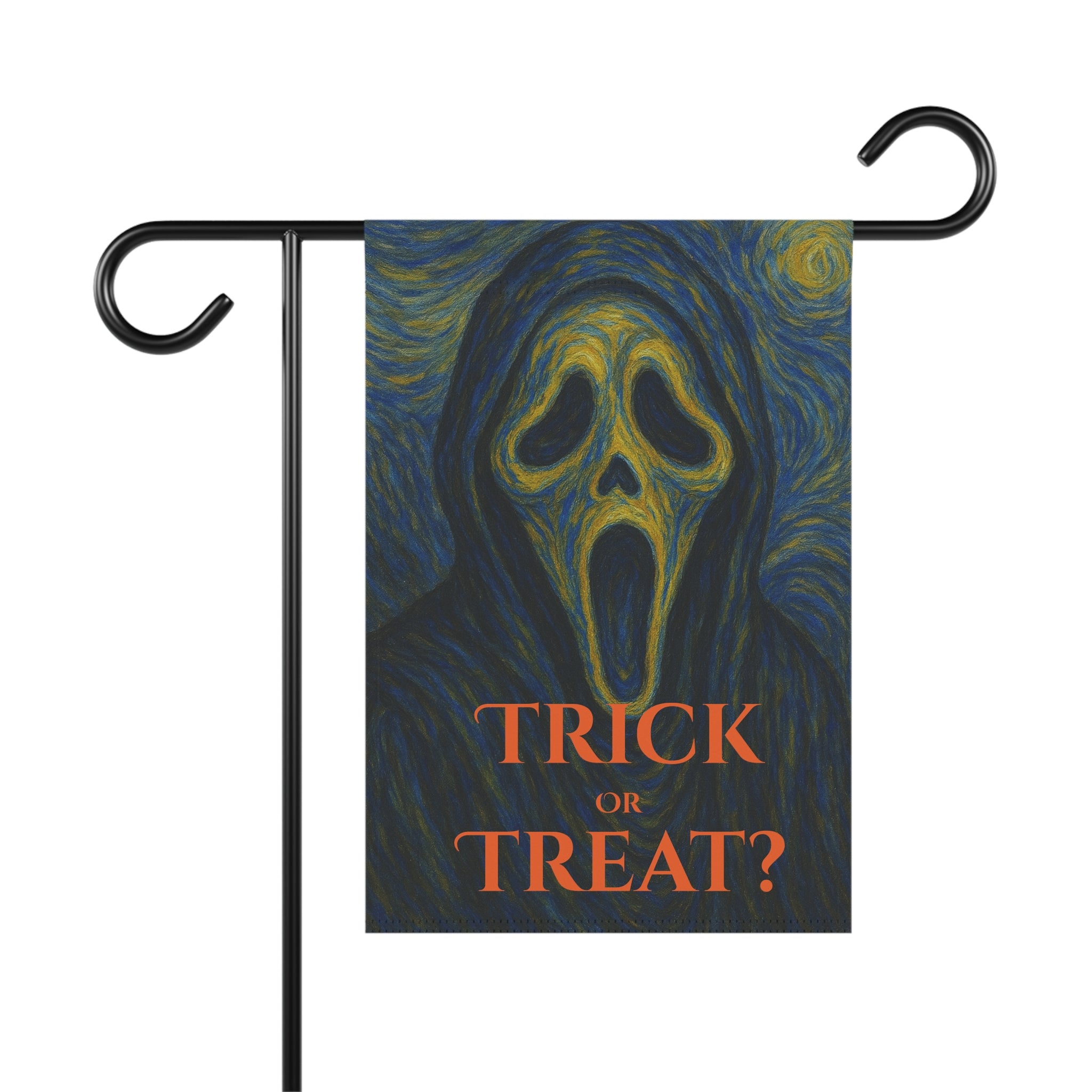 Spooky Garden Banner, Halloween Decor, Outdoor Flag, Scary Home Accents, Fall Decoration, Horror Themed Garden Flag
