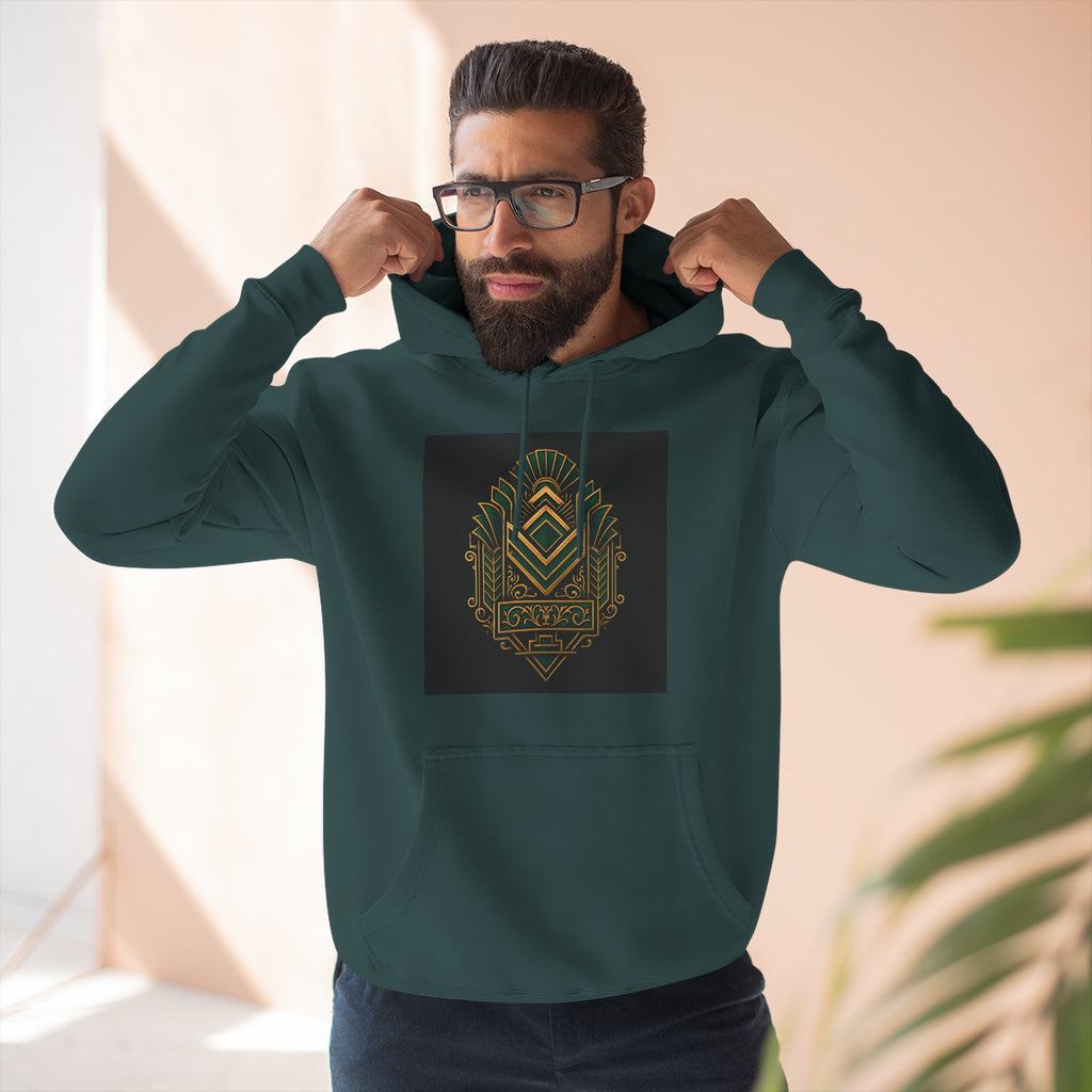Snark Renaissance, Art-Deco Fleece Hoodie with Brand Logo, art lovers