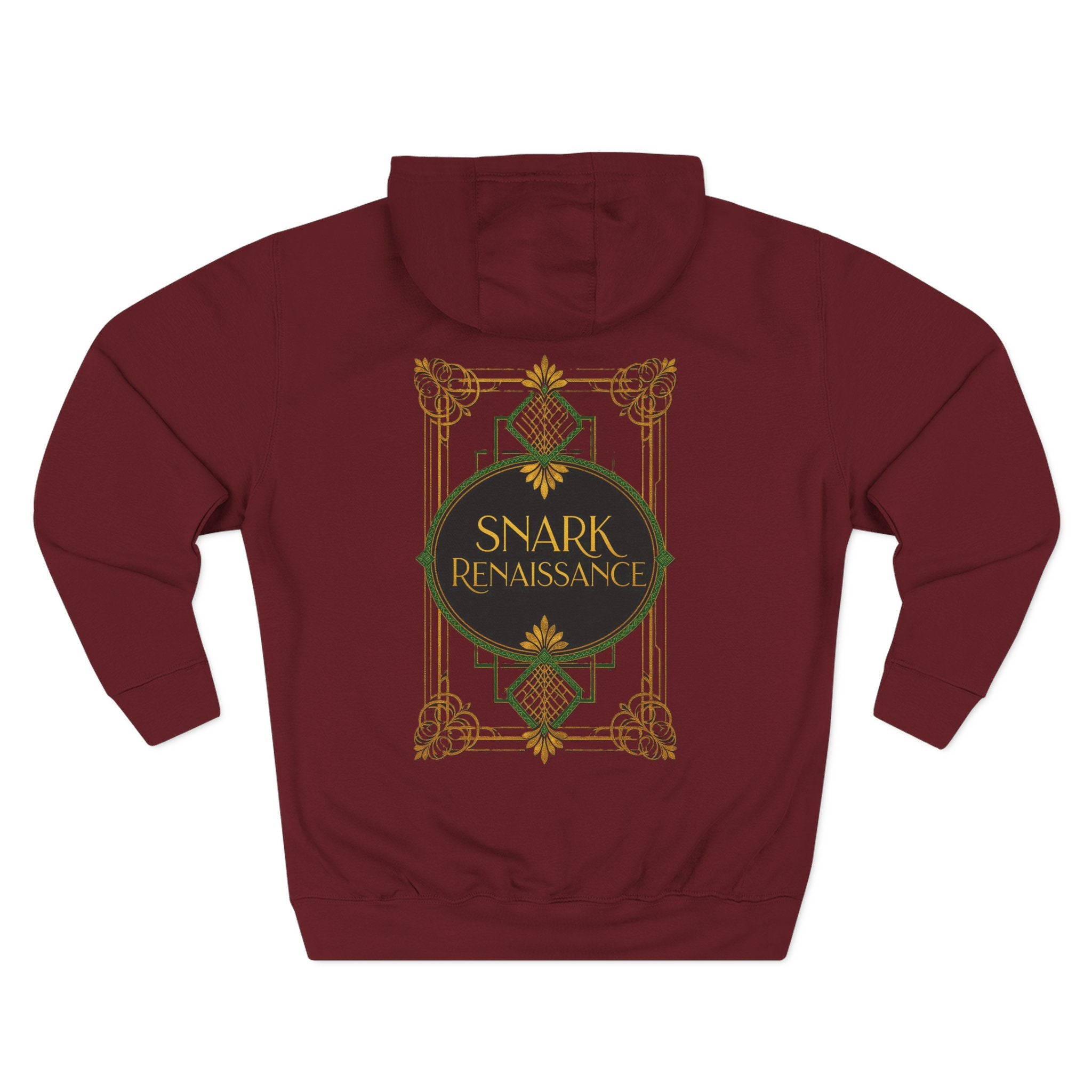 Snark Renaissance, Art-Deco Fleece Hoodie with Brand Logo, art lovers