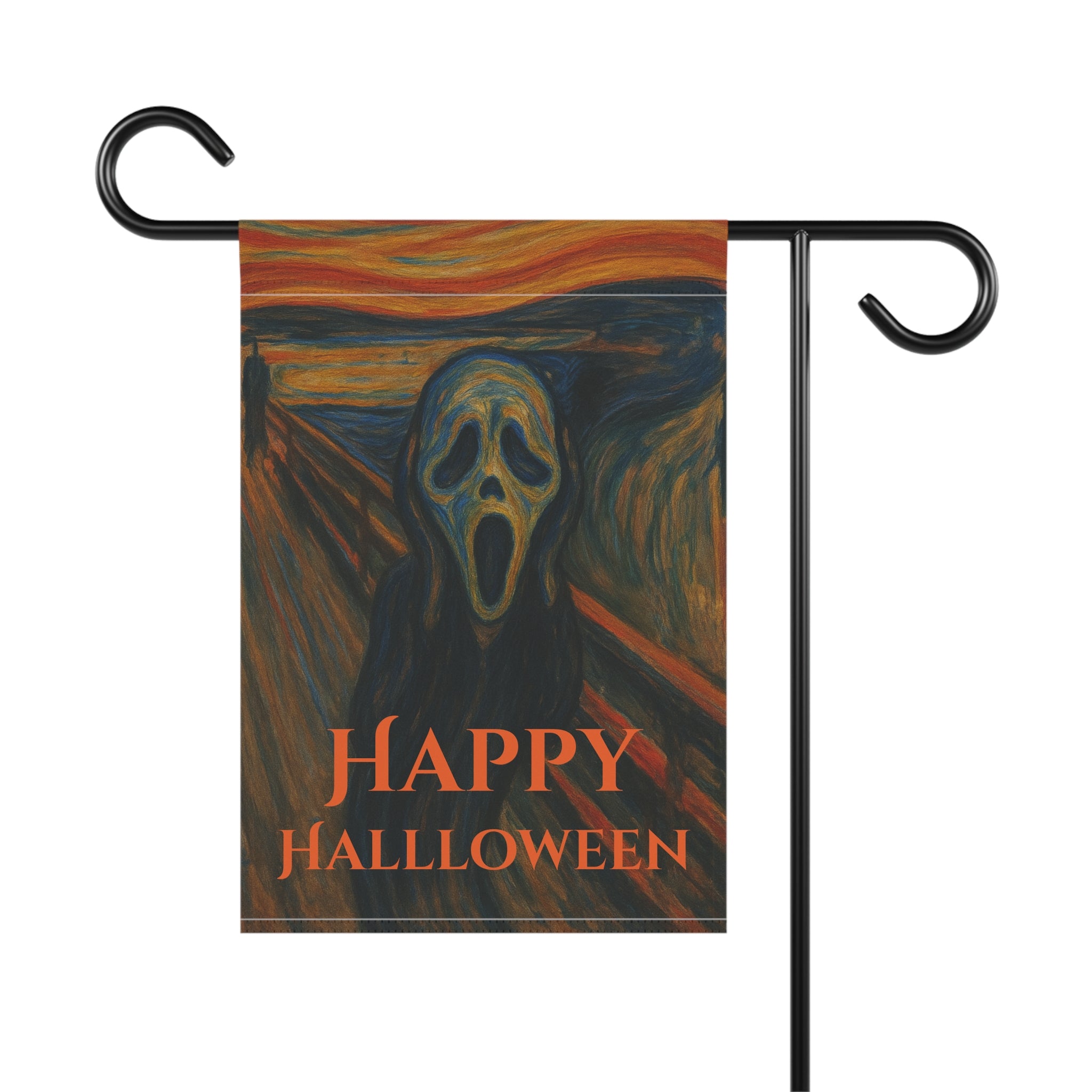 Halloween Garden Banner, Inspired by Edvard Munch