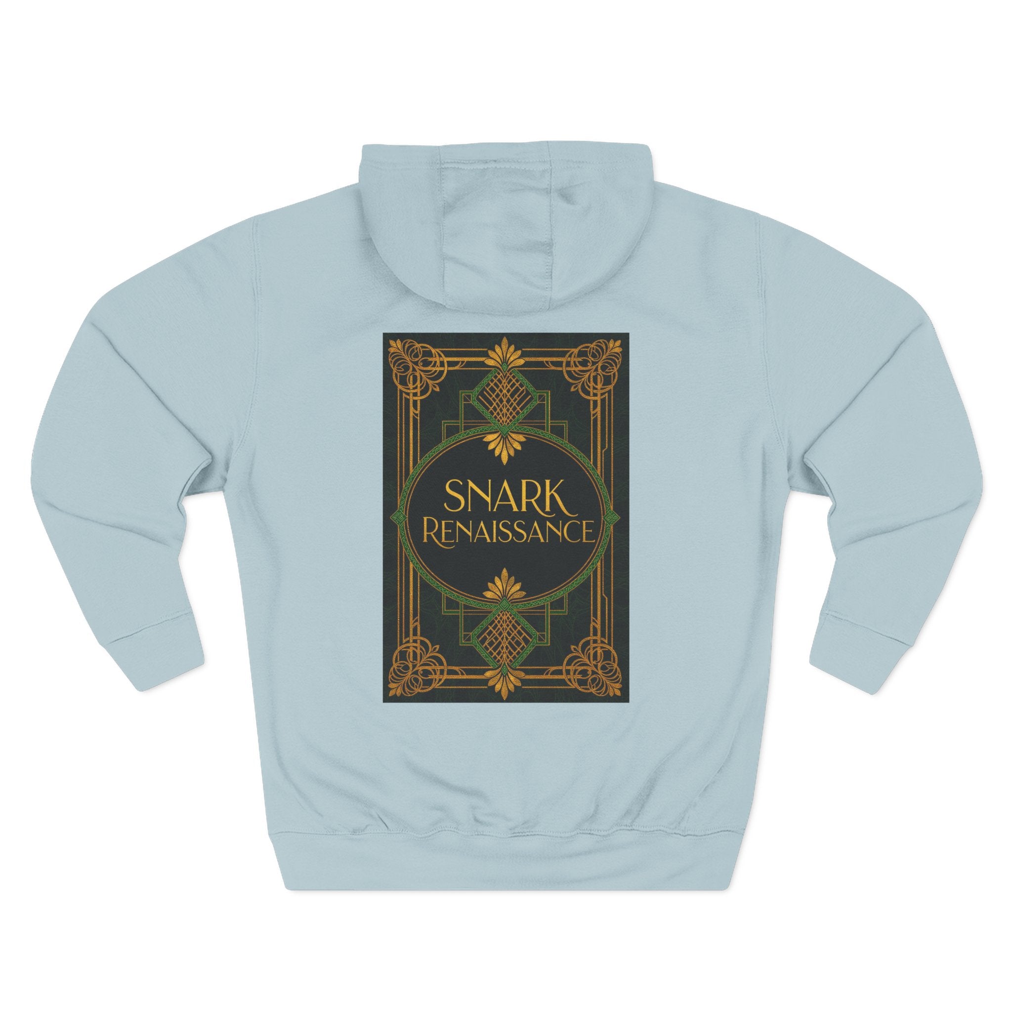 Snark Renaissance, Art-Deco Fleece Hoodie with Brand Logo, art lovers