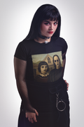 "American Goths" Vintage-Inspired Graphic Tee with Grant Wood inspired design, Perfect for Halloween, Retro Art Shirt, Unisex Heavy Cotton T-Shirt, Spooky Gift Idea, Unique Style