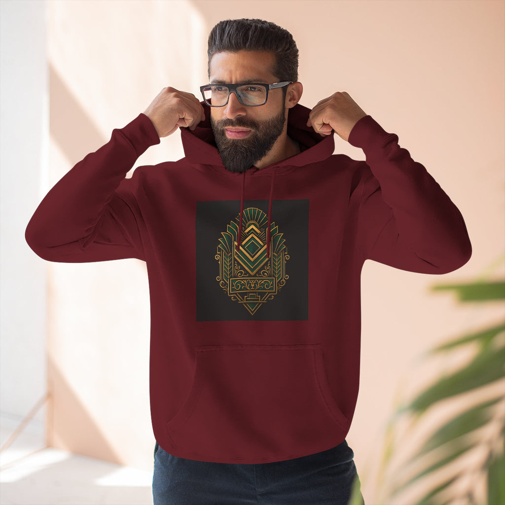 Snark Renaissance, Art-Deco Fleece Hoodie with Brand Logo, art lovers