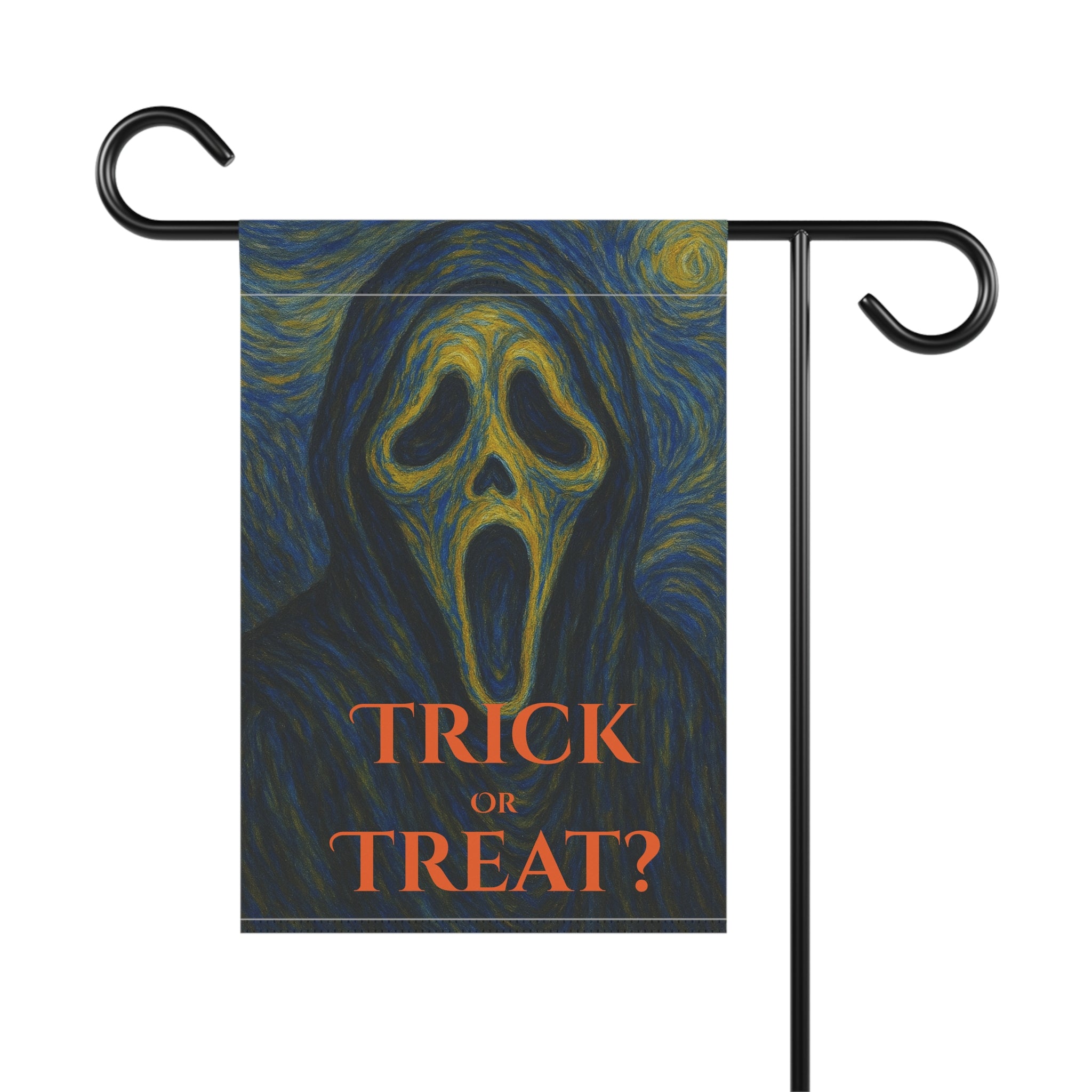 Spooky Garden Banner, Halloween Decor, Outdoor Flag, Scary Home Accents, Fall Decoration, Horror Themed Garden Flag